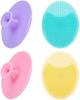 Face Scrubber Soft Silicone Facial Cleansing Brush Face Exfoliator Blackhead Acne Pore Pad Cradle Cap Face Wash