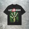 Винтажные футболки Left 4 Dead с коротким рукавом, эстетика Y2k, графический принт, черные ретро футболки, оверсайз, повседневная уличная одежда, унисекс