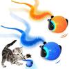 Умная интерактивная игрушка для кошек, автоматические движущиеся мячи, игрушки для кошек и собак, сенсорная, с датчиком движения, вращающийся мяч-игрушка, для подарков и принадлежностей для домашних животных