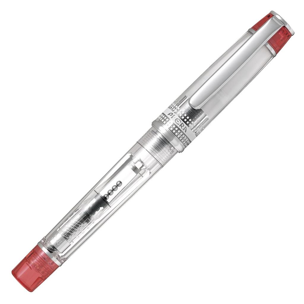 Pilot Ручка-перо Prera Shikisaiai Medium Прозрачная PFPR1TRM, Перо, Красный,
