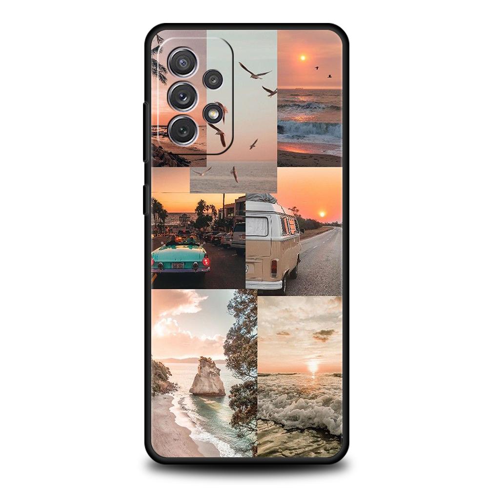 Чехол с летним рендерингом для Samsung A24 A12 A14 A32 A50 A70 A20E A20S A10S A22 A30 A40 A34 A54 A42 A52 5G A02S A04s