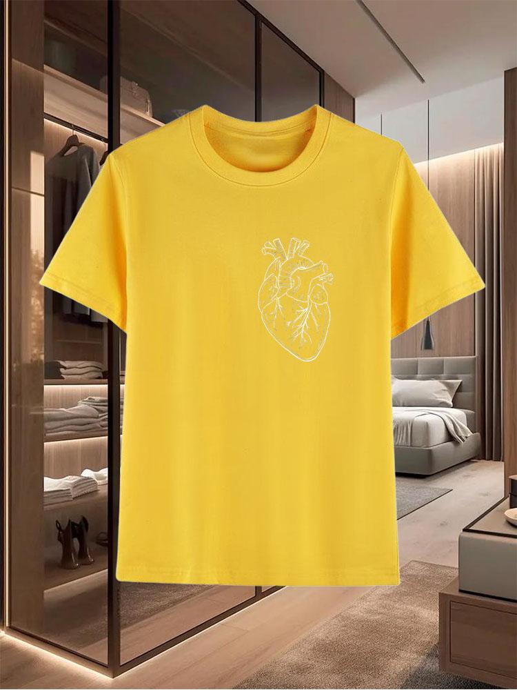 Летние мужские футболки из чистого хлопка с дизайном рукавов, предлагающие повседневный, универсальный и модный вид в качестве верхней одежды