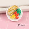 6Pcs Mini Dim Sum Platter Diy Miniature Landscape Fairy Garden Decors Accessories Doll House Ornaments