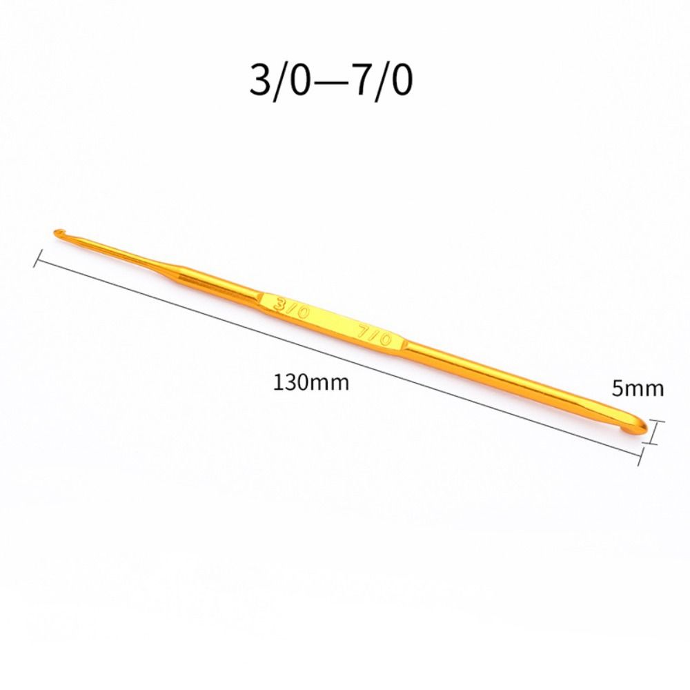 Золотые крючки для вязания разных размеров Спицы для вязания Новый инструмент для плетения пряжи Инструмент для ручного плетения