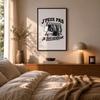 Poster J’peux pas je suis Vendeur J'peux pas minimaliste | Affiche Papier Photo 310 g Finition Perlée Format Taille A4 | Décoration