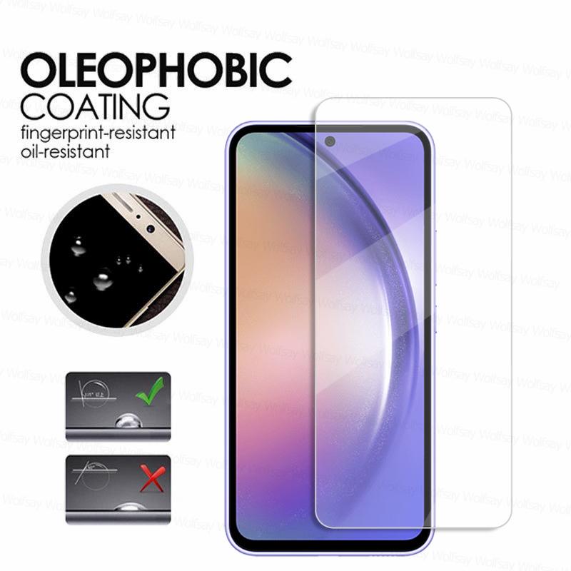 2/4 шт. Защитное стекло для Samsung Galaxy A54 5G Закаленное стекло Samsung Galaxy A04S A14 A24 A34 A54 5G Full Glue Стекло для экрана