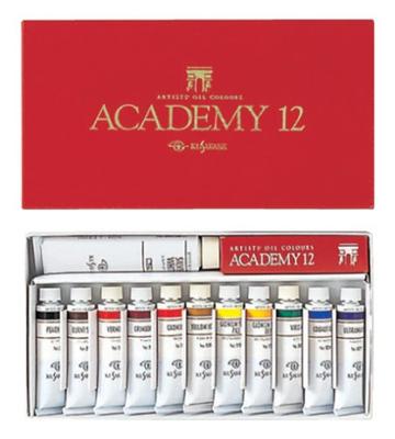 Масляные краски KUSAKABE для профессионалов, набор масляных красок 12 цветов Academy 12 20 мл