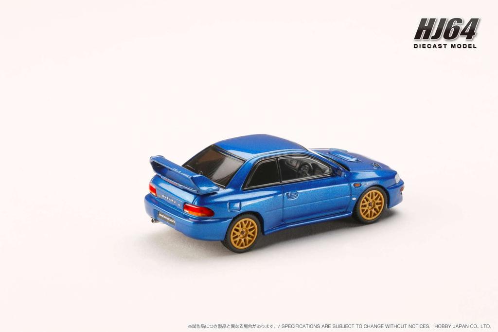 Хобби Япония SUBARU IMPREZA 22B UK Sonic Blue Mica 1/64 Sti/TYPE