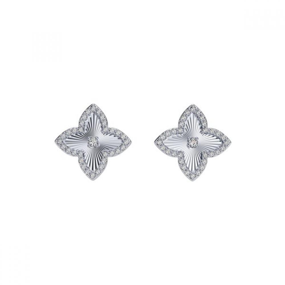 Iceball Clover Earring
