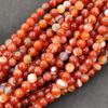 Агат с красной полосой, бусины в полоску, круглые свободные бусины из цветных драгоценных камней, размер 6 мм, 8 мм, 10 мм. Прядь 14–15 дюймов.