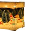Cube Design Nightlight Material Package DIY Snow Scene Decorative Light Christmas Lighting Decoration Gift for Family Friends