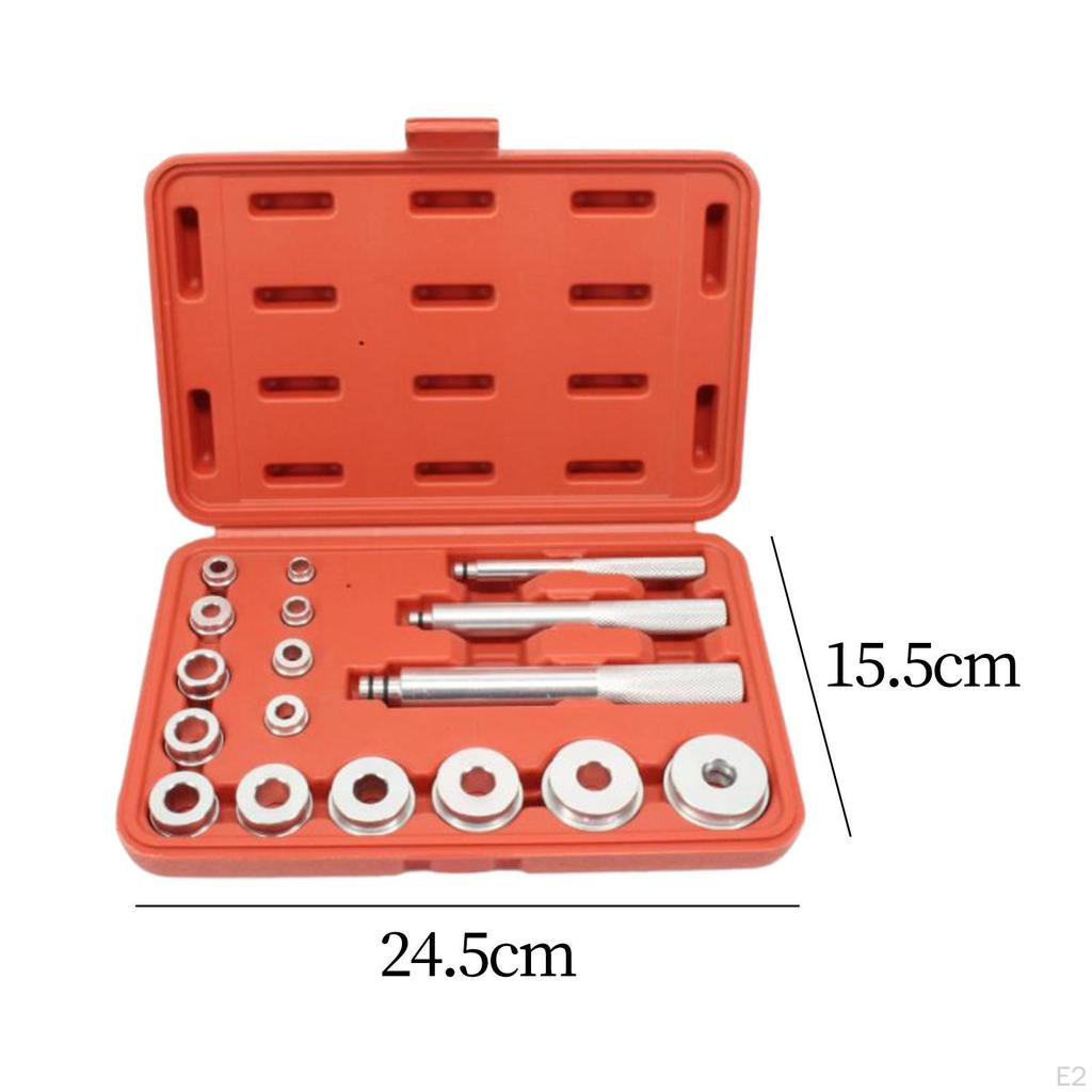 Мастер-комплект из 17 предметов, универсальная прочная обойма подшипника и установочная отвертка для уплотнения, алюминий для