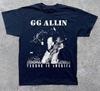 Футболка с изображением группы GG Allin Хлопковая черная унисекс футболка S5XL VN2748