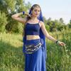 Coin Wrist Bracelets Women's Belly Dance Outfits Dance Costume Set  Stage Performances