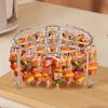 Stainless Steel Air Fryer Rack Vertical Rotisserie Skewer Stand Universal Air Fryer Grill Insert Air Fryer Accessories