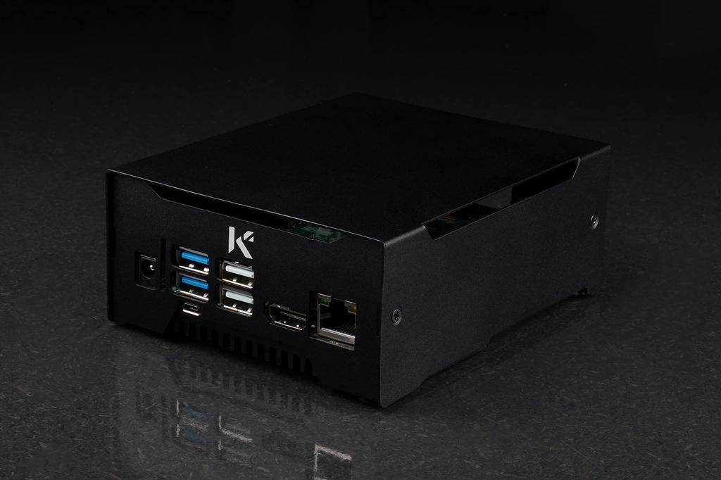 Корпус KKSB для Odroid M1, Пескоструйный алюминий, Черное анодированное покрытие
