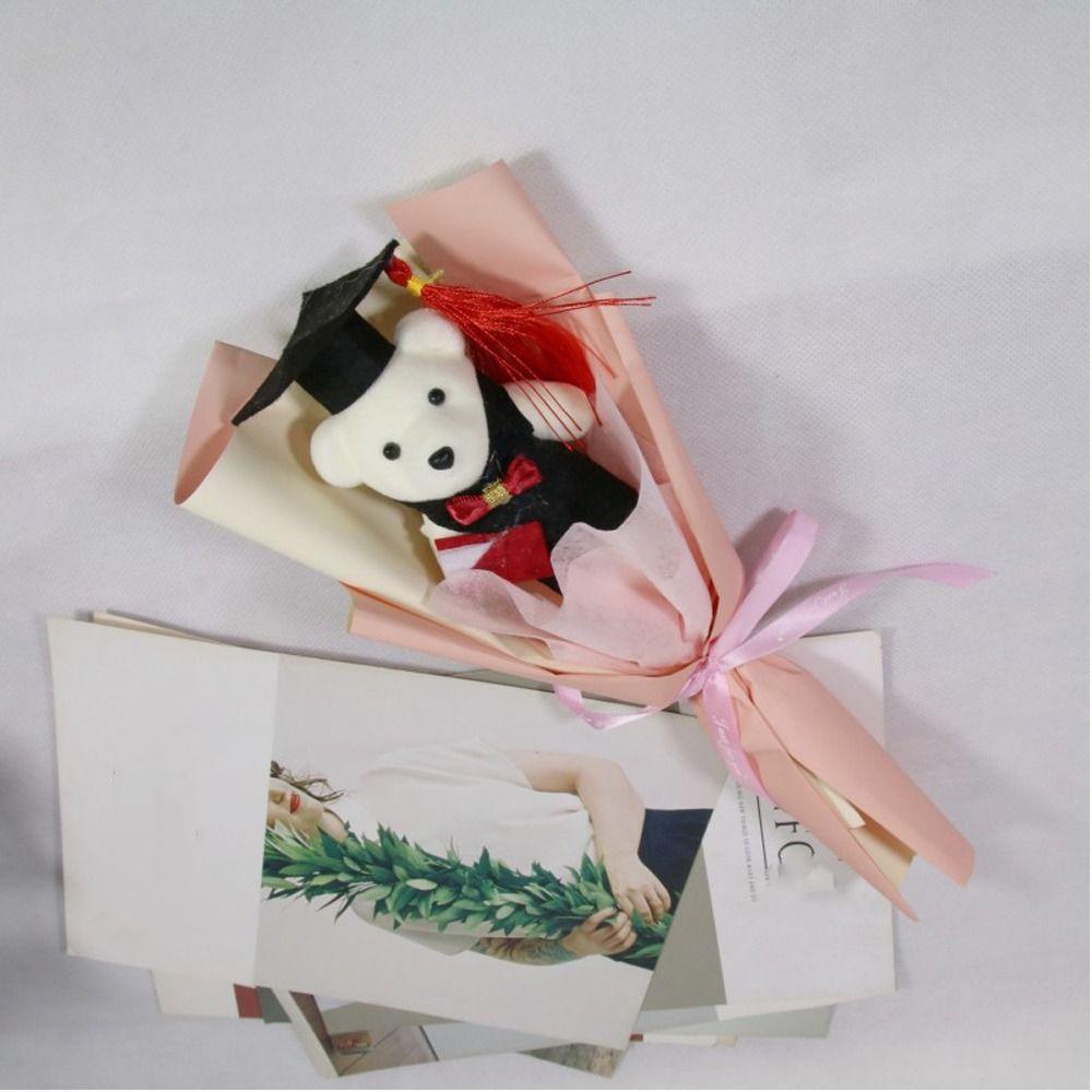 Graduation Gift Bear Bouquet Plush Toy Cartoon Lovely Bear New Animal Bouquet  Birthday Party