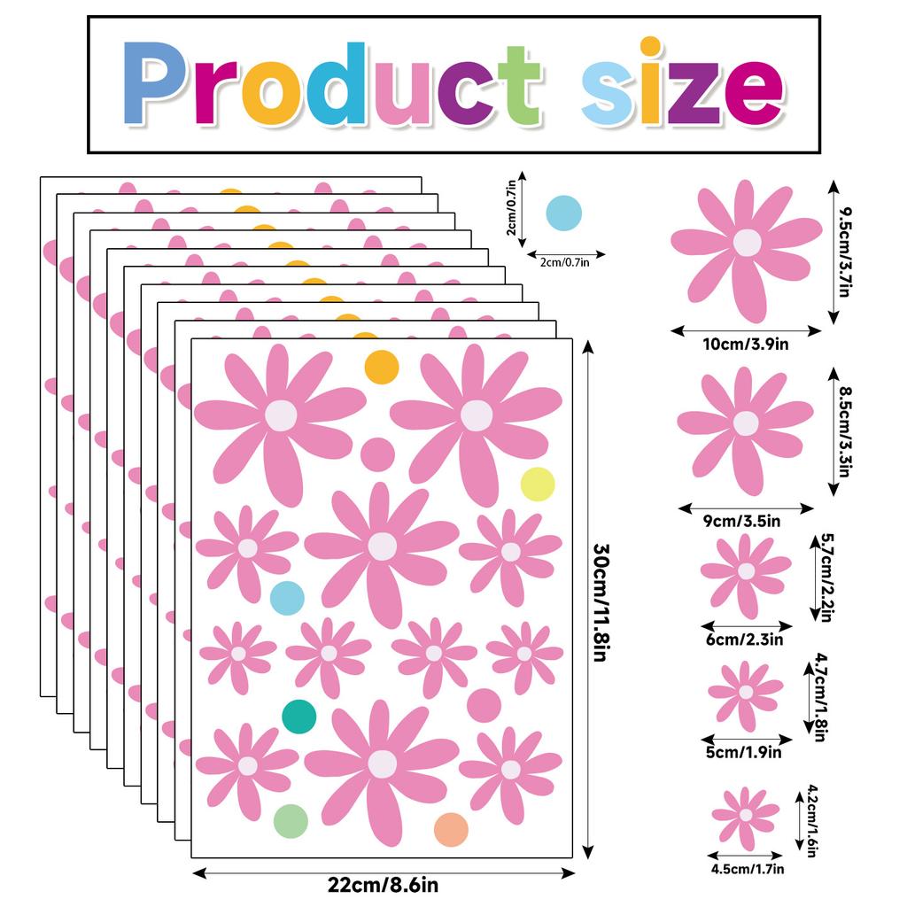 Растения и цветы наклейки для украшения стеклянных окон пвх статические наклейки теплое украшение красочные цветы