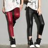 Spring Autumn Kids PU Pants Children Faux Leather Leggings