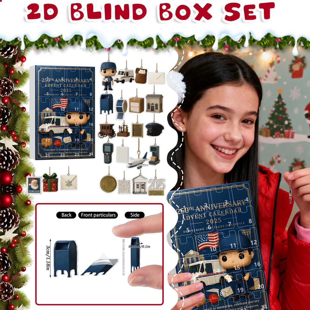 Календарь обратного отсчета включает 24 подарка, календарь обратного отсчета и подарок-сюрприз