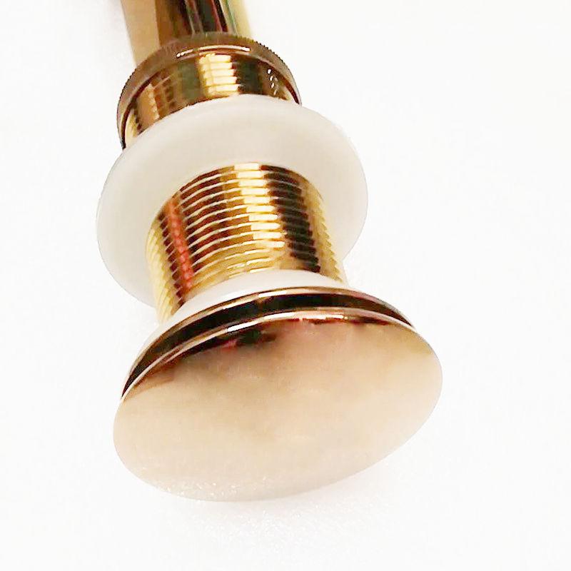Rose Gold Brass Basin Push Down Pop up Waste Drain