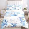 3pcs Cute Cinnamoroll Idea Design Printed Bedding Set, Soft and Comfortable Quilt Cover for Bedroom, Guest Room (1 Duvet Cover + 2 Pillowcas