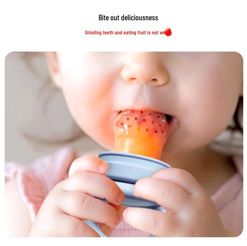 Bite Bite Силиконовый прорезыватель: Детский ниблер для фруктов и овощей - Супермягкая сетчатая соска