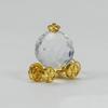 Mini Crystal Carriage Exquisite Table Ornaments Crystal Pumpkin Car  Office Home Decoration