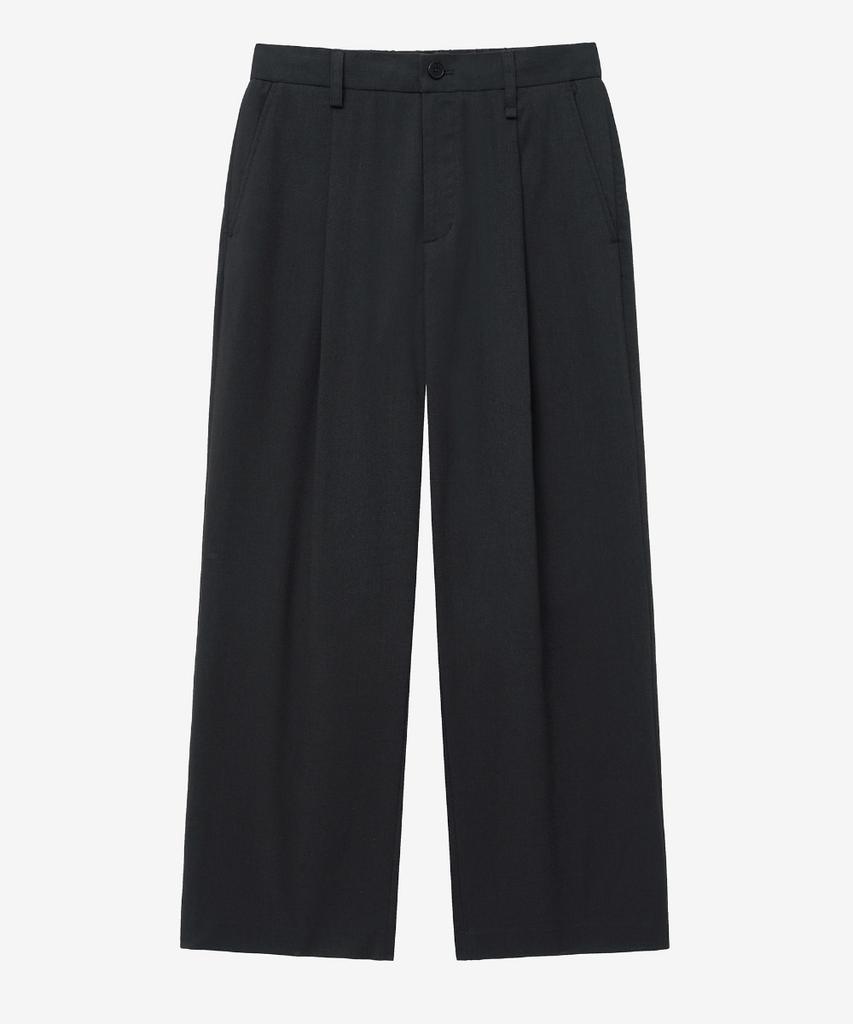 MINAV Comfort Linen Elastic Waist Single-Pleat Wide Pants [3 Colors]