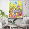 5D Diy Diamond Painting Toys and Rabbits Cross Stitch Set Full Diamond Embroidery Mosaic Art Picture of Rhinestones Decor Gift