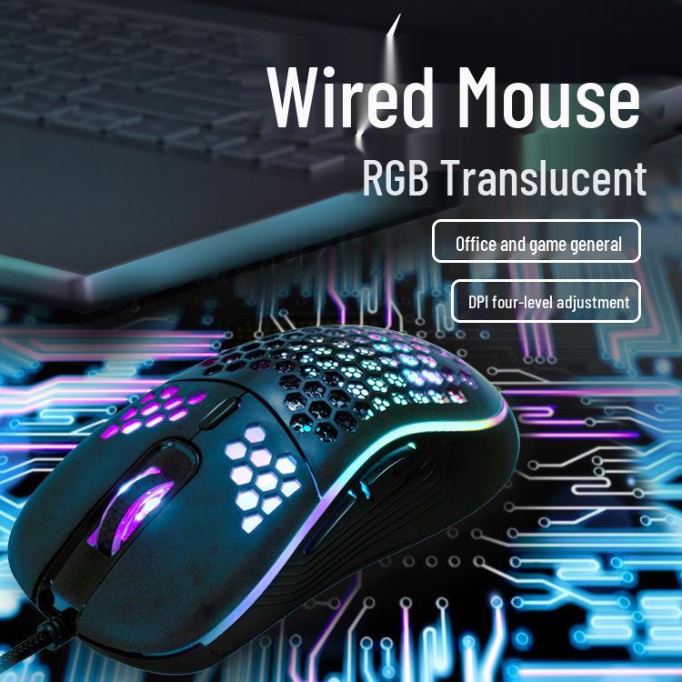RGB Беспроводная Игровая и Офисная Мышь, 7200 DPI, Проводная/Беспроводная для Киберспорта