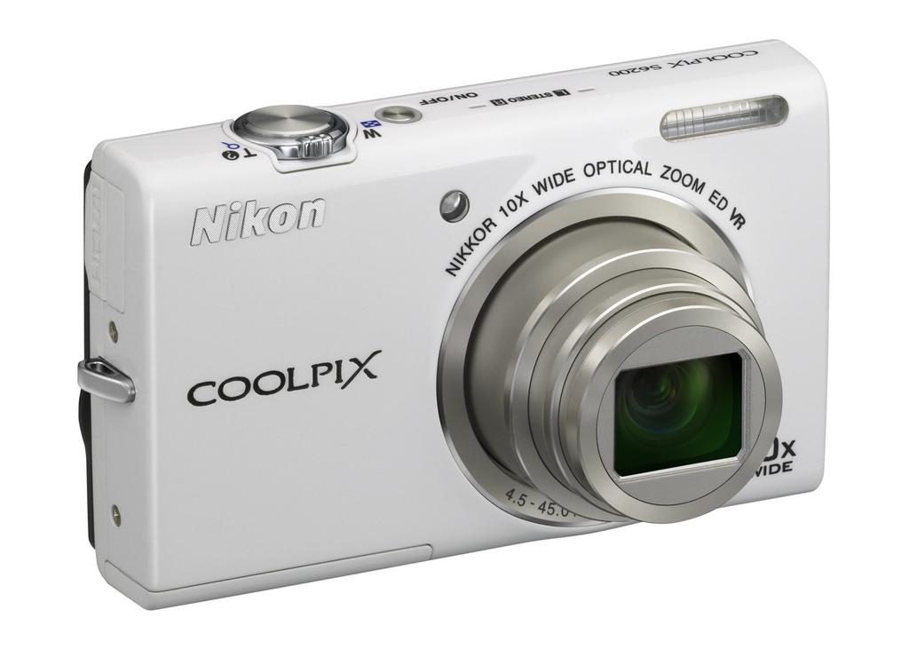 Nikon Digital Camera COOLPIX S6200 Natural White S6200WH