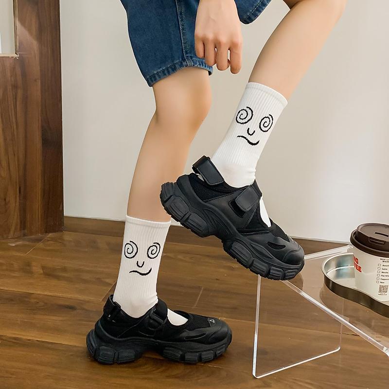 Корейские модные носки в стиле Харадзюку для женщин и мужчин, забавные носки унисекс 16 цветов, гребенной хлопок, уличный стиль, скейтборд, повседневные, парные носки-гольфы