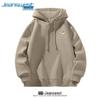 Jeanswest Unisex Retro Melard Trend Letter Print Hooded Sweatshirt