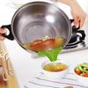 Силиконовая воронка для кухни Мелкие кухонные принадлежности Противопроливные поддоны Круглый ободок Дефлектор Воронка для жидкости Суп Отвод Инструменты для приготовления пищи