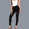Spring 2022 Womens Fashion High Waist Y2k Women's Ripped Hole Slim  Jeans Woman Denim Capris Pants Jean Mom Jeans Trousers