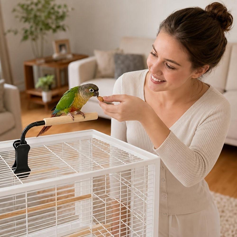 Adjustable Bird Perch Stand Clip-On Training Bird Stand Parrot Potty Training Platform  Training
