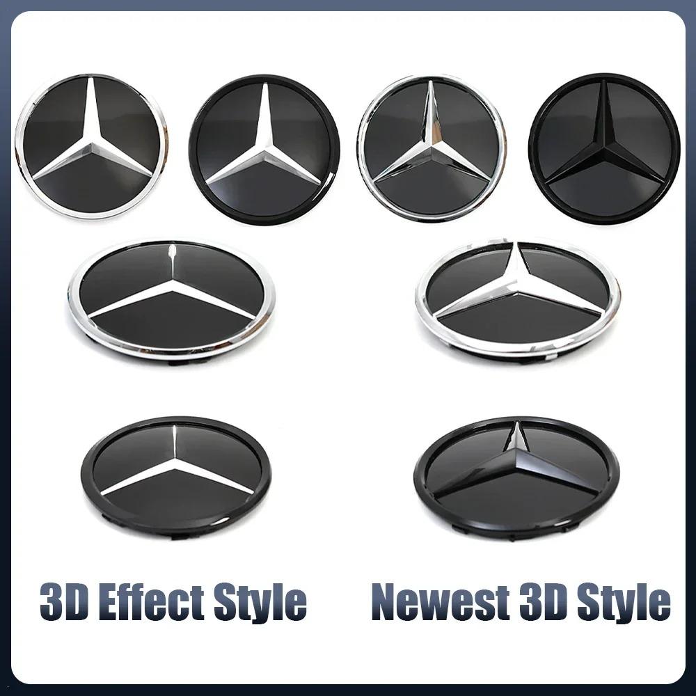 BENZ Front Grill Mirror Star led Emblems Light For Mercedes Benz W176 W205A B C E S R SL ML GL GLA GLK- ce1