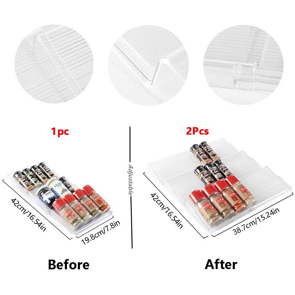 Пластиковая раздвижная полка для специй, 3 уровня, полка для хранения бутылок с приправами, кухня