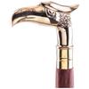 Decorative walking stick with brass eagle knob
