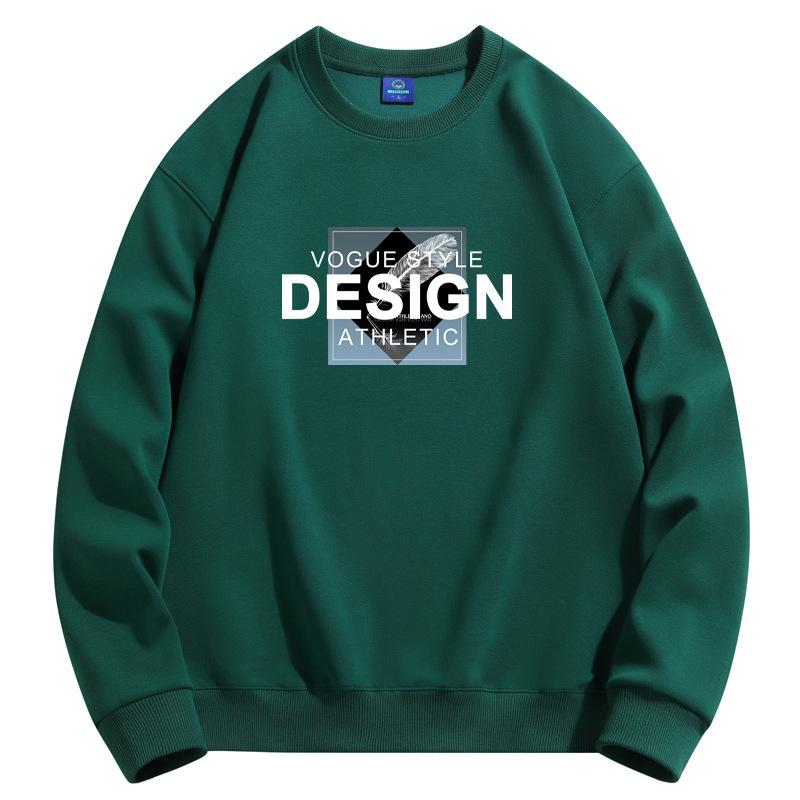 Дизайнерский узор, мужская толстовка с круглым вырезом, модная повседневная толстовка с длинным рукавом, большого размера