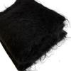 LOEWE Logo Beads Moheya wool Scarf black wool unisex Used