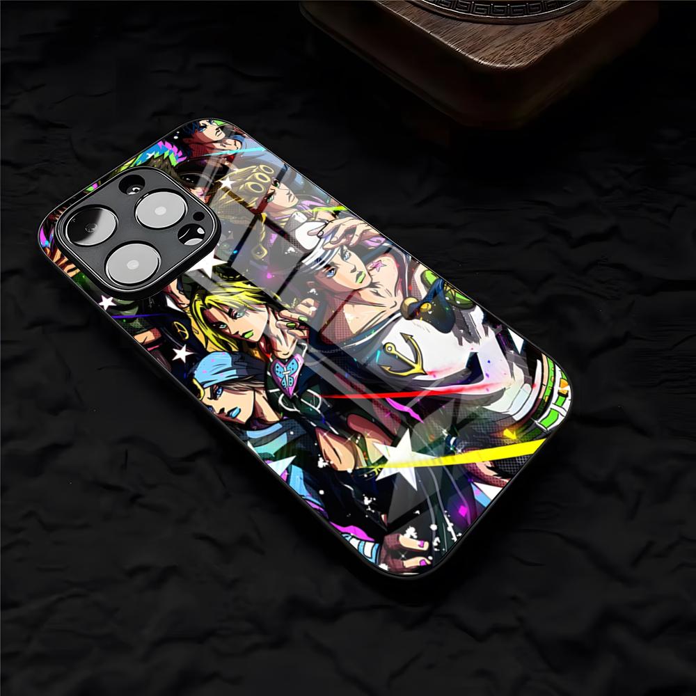 ГОРЯЧИЙ Чехол для телефона Аниме Jogo Для IPhone 17 Pro Max 16 15 14 Pro Max 13 11 X Xs Xr 8 7Plus Стеклянная крышка