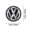 56/60/65mm 4pc Car Styling Badge Logo Center Cap Wheel Hub Stickers Valve Cap For Volkswagen MK6 Golf R GTI Jetta GTD Tiguan MK4 CWZ1