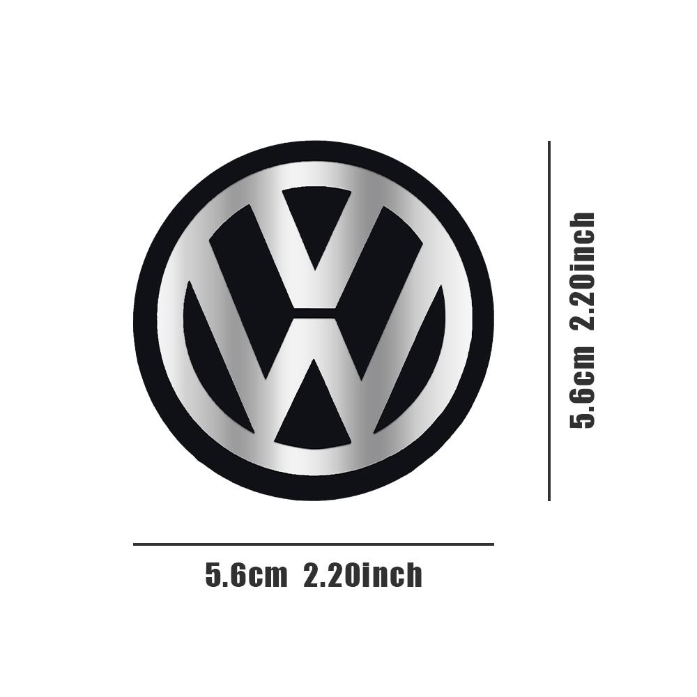 56/60/65mm 4pc Car Styling Badge Logo Center Cap Wheel Hub Stickers Valve Cap For Volkswagen MK6 Golf R GTI Jetta GTD Tiguan MK4 CWZ1