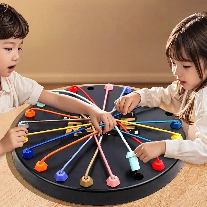 Игра-головоломка «Распутай узел» для детей – Логическая игрушка-головоломка для развития концентрации и взаимодействия родителей и детей, настольная игрушка-вызов