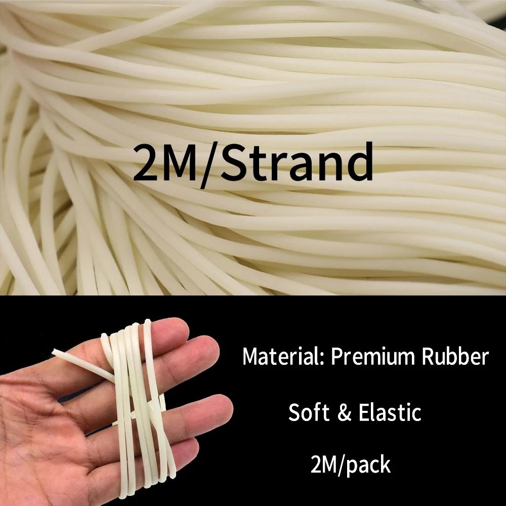 Светящаяся трубка для рыбалки Bimoo, белая трубка из мягкой резины с защитой от намотки, светящаяся трубка для ночной рыбалки