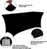 Pack of 3/5pc Stretch Spandex Table Cover Fitted Tablecloth 4Ft/6Ft Rectangle Suitable for Parties Home Banquets Weddings Events