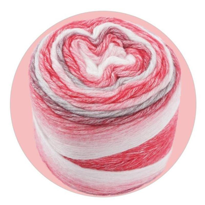 652F Пряжа из кашемира и шерсти с секционным крашением Радужная пряжа Пряжа для вязания Пряжа для вязания крючком DIY Материал для изготовления шерстяной одежды