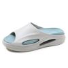 Summer One-word Drag Men's Thick-soled Soft Elastic Home Slippers Beach Outdoor Non-slip Fashion Simple Sandals